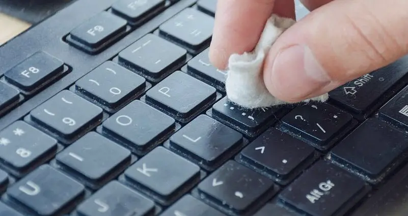 oily laptop keyboard