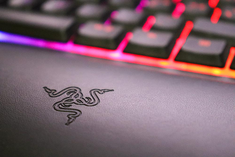Razer logo on a keyboard